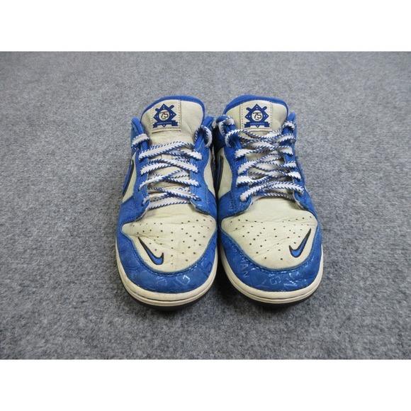 Nike Dunk Low Jackie Robinson Shoes Mens Size 9 Blue Sneakers DV2122-400 - Picture 2 of 16